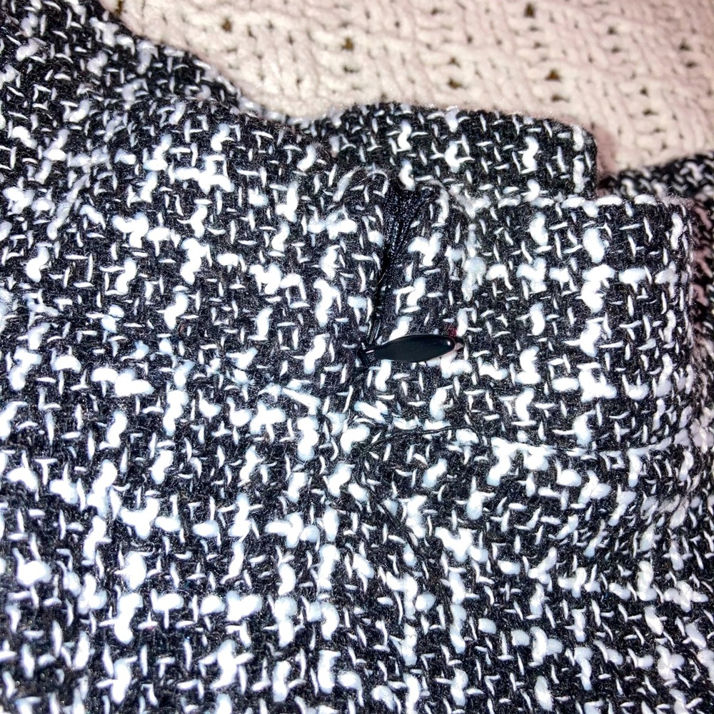 High waist checkered skirt